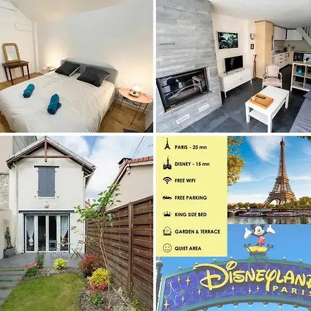 Сasa de vacaciones Le Traditionnel - Maison Avec Jardin & Parking - Ideal Disneyland & Paris Lagny